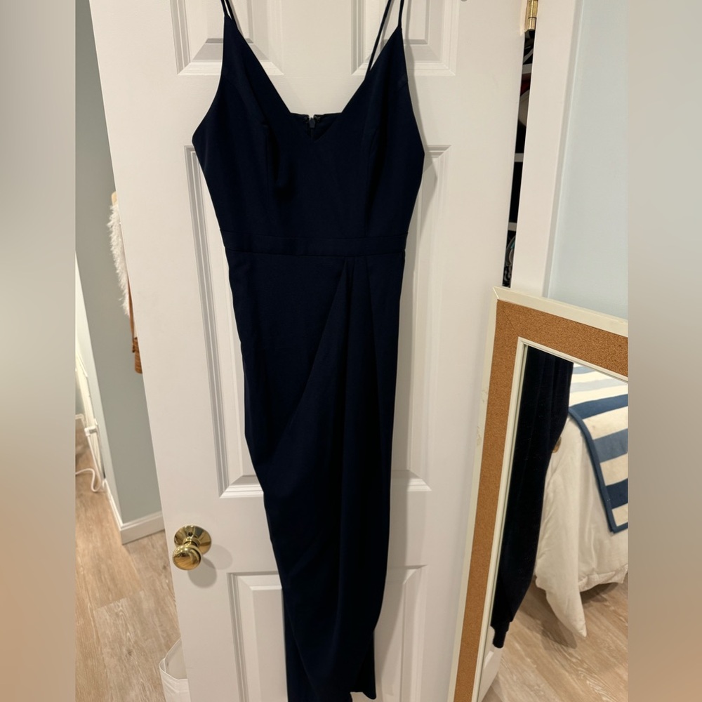 BLDN Navy Crepe Dress